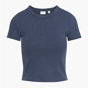 Sunday Best Ink Navy Little Ribbed Tee